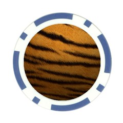 Tiger Print Dark	 Poker Chip Card Guard from ArtsNow.com Back