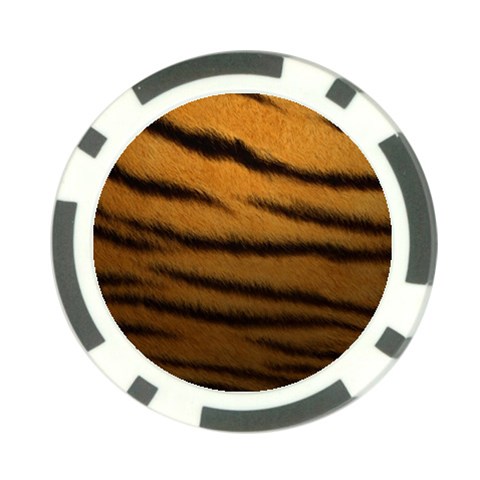 Tiger Print Dark	 Poker Chip Card Guard (10 pack) from ArtsNow.com Front