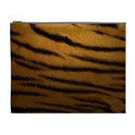 Tiger Print Dark	 Cosmetic Bag (XL)