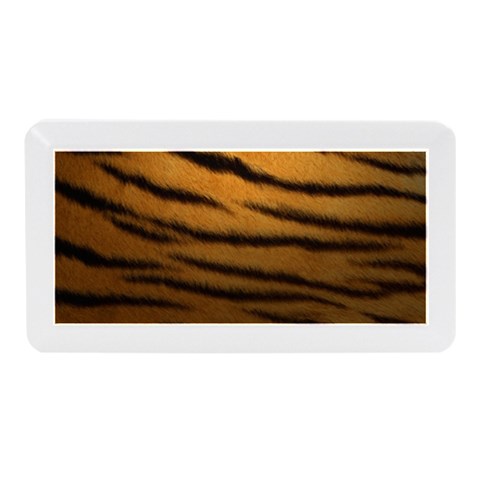 Tiger Print Dark	Memory Card Reader (Mini Rectangular) from ArtsNow.com Front