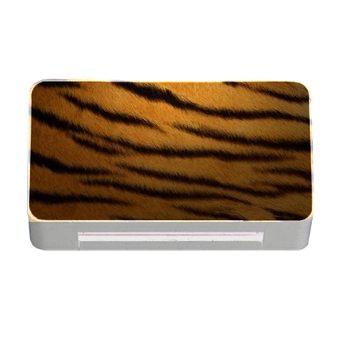 Tiger Print Dark	Memory Card Reader with CF (Rectangular) from ArtsNow.com Front