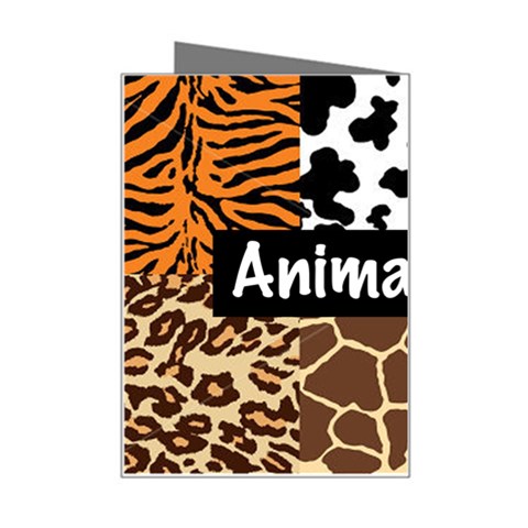 Animal Print	 Mini Greeting Card from ArtsNow.com Right