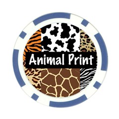 Animal Print	 Poker Chip Card Guard from ArtsNow.com Back