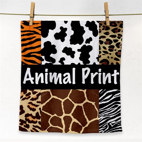 Animal Print	 Face Towel from ArtsNow.com Front