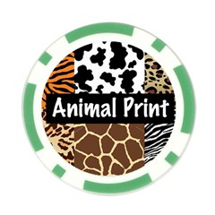 Animal Print	 Poker Chip Card Guard (10 pack) from ArtsNow.com Back