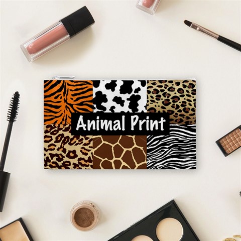 Animal Print	 Cosmetic Bag (Small) from ArtsNow.com Front