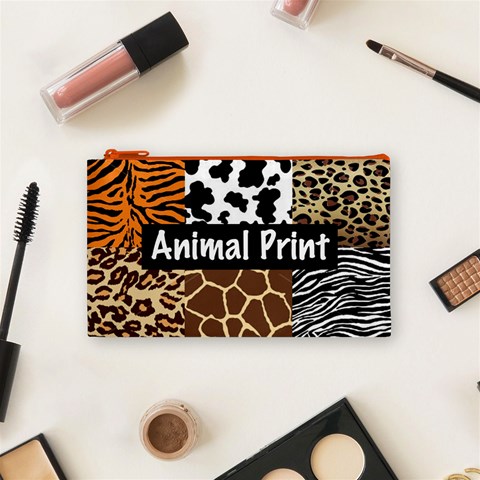 Animal Print	 Cosmetic Bag (Small) from ArtsNow.com Front