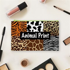 Animal Print	 Cosmetic Bag (Medium) from ArtsNow.com Front