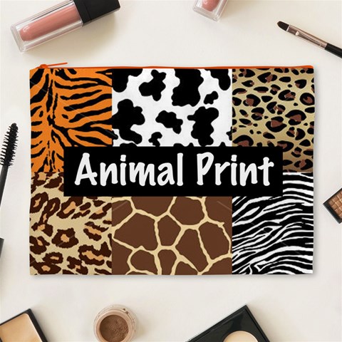 Animal Print	 Cosmetic Bag (XL) from ArtsNow.com Front