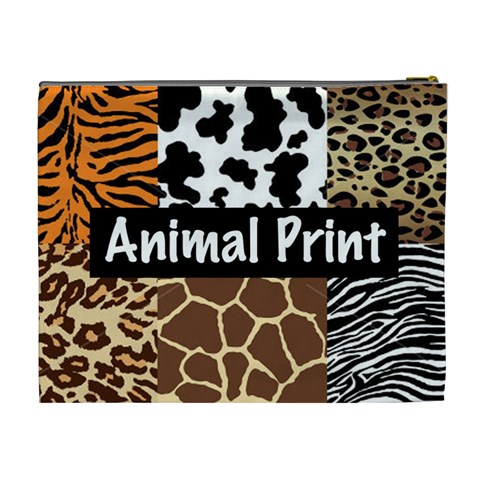 Animal Print	 Cosmetic Bag (XL) from ArtsNow.com Back