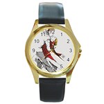 Tango Romance Round Gold Metal Watch