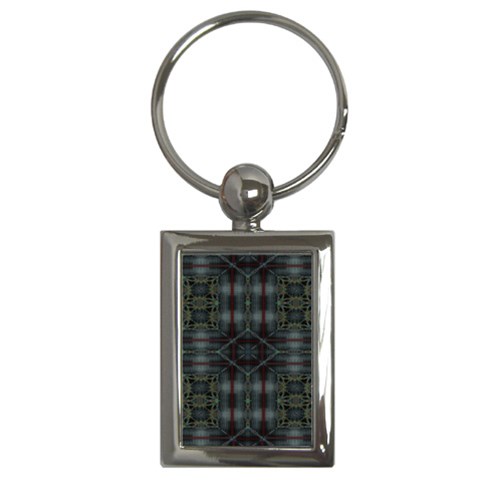 Antique Plaid Key Chain (Rectangle) from ArtsNow.com Front