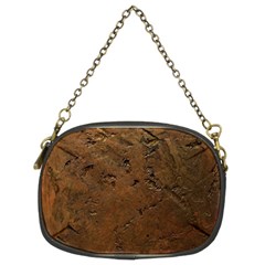 Brown Tooled Leather Chain Purse (Two Sides) from ArtsNow.com Front