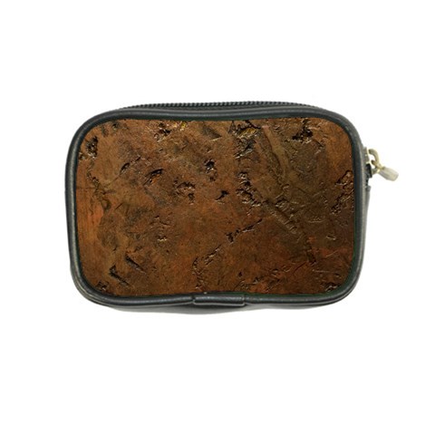 Brown Tooled Leather Coin Purse from ArtsNow.com Back