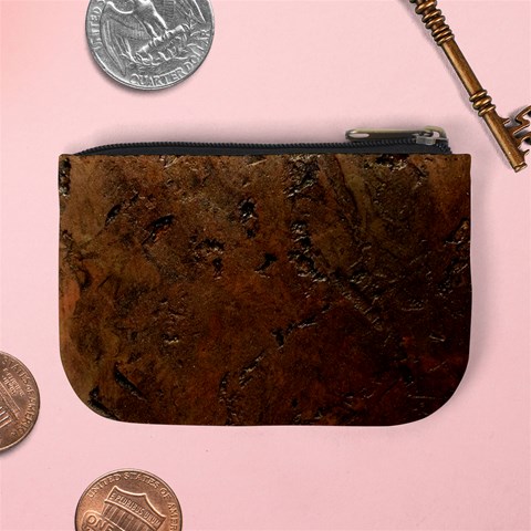 Brown Tooled Leather Mini Coin Purse from ArtsNow.com Back