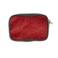 Red Stitched Leather Texture Coin Purse from ArtsNow.com Back