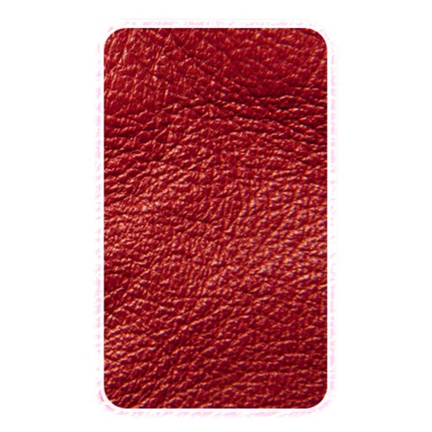 Red Stitched Leather Texture Memory Card Reader (Rectangular) from ArtsNow.com Front