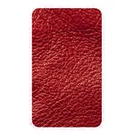 Red Stitched Leather Texture Memory Card Reader (Rectangular)