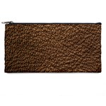 Rough Brown Leather Pencil Case