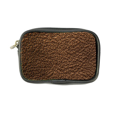 Rough Brown Leather Coin Purse from ArtsNow.com Front