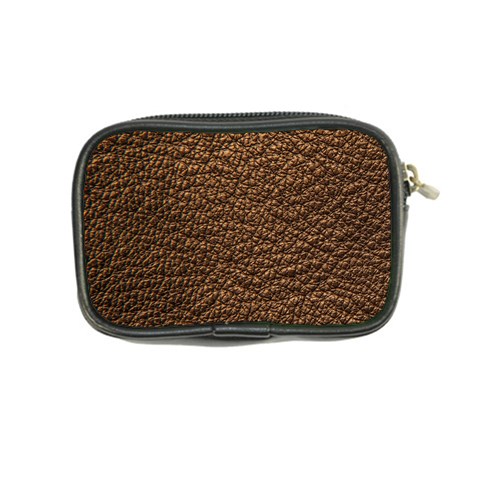 Rough Brown Leather Coin Purse from ArtsNow.com Back