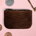 Rough Brown Leather Mini Coin Purse