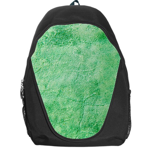 Green Grunge Soft Leather Texture Backpack Bag from ArtsNow.com Front