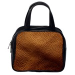 Golden Leather Texture Classic Handbag (One Side)