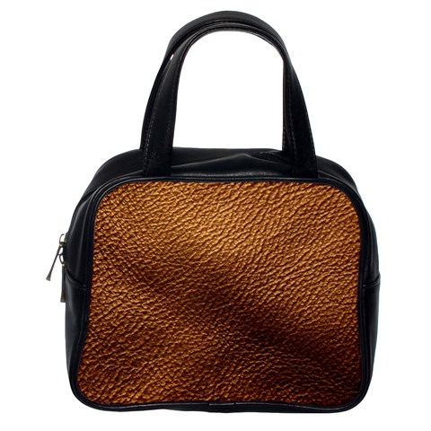 Golden Leather Texture Classic Handbag (Two Sides) from ArtsNow.com Back