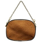 Golden Leather Texture Chain Purse (One Side)