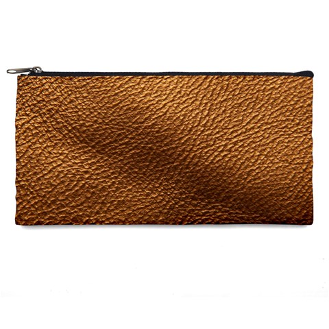 Golden Leather Texture Pencil Case from ArtsNow.com Front