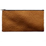 Golden Leather Texture Pencil Case