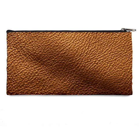 Golden Leather Texture Pencil Case from ArtsNow.com Back