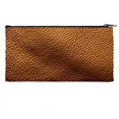 Golden Leather Texture Pencil Case from ArtsNow.com Back