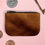 Golden Leather Texture Mini Coin Purse