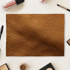 Golden Leather Texture Cosmetic Bag (XL) from ArtsNow.com Front