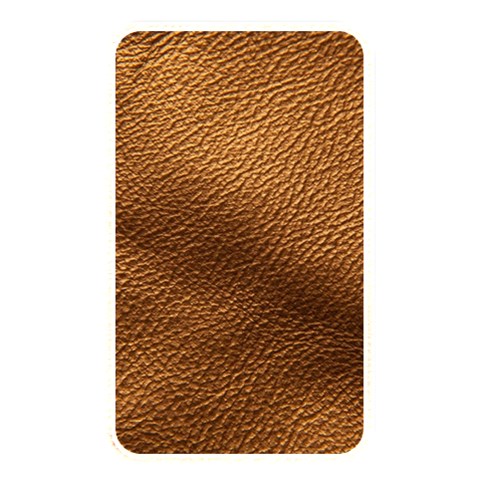 Golden Leather Texture Memory Card Reader (Rectangular) from ArtsNow.com Front