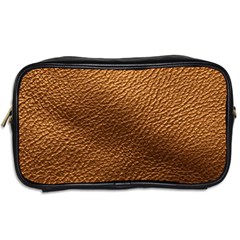 Golden Leather Texture Toiletries Bag (Two Sides) from ArtsNow.com Back