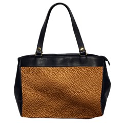 Golden Leather Texture Oversize Office Handbag (Two Sides) from ArtsNow.com Front