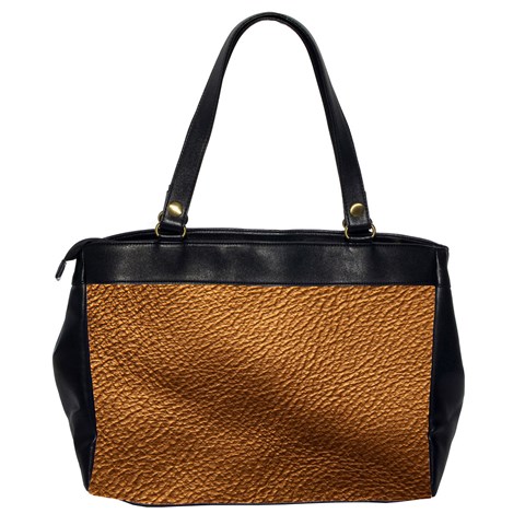 Golden Leather Texture Oversize Office Handbag (Two Sides) from ArtsNow.com Back