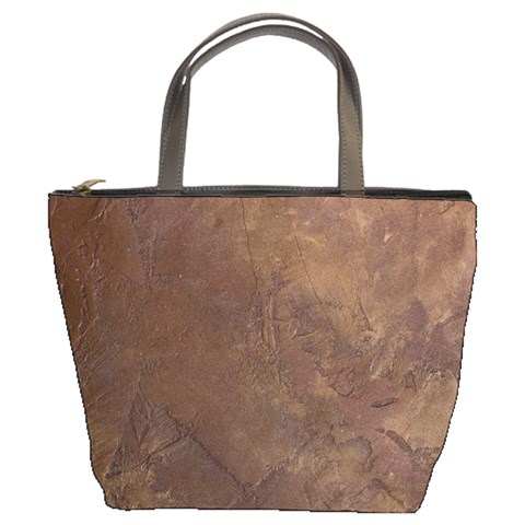 Gritty Brownstone Bucket Bag from ArtsNow.com Front