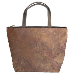 Gritty Brownstone Bucket Bag from ArtsNow.com Front