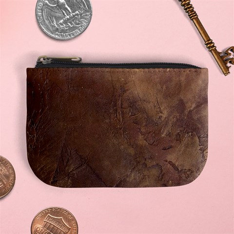 Gritty Brownstone Mini Coin Purse from ArtsNow.com Front