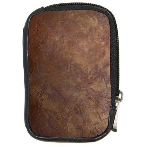 Gritty Brownstone Compact Camera Leather Case from ArtsNow.com Front