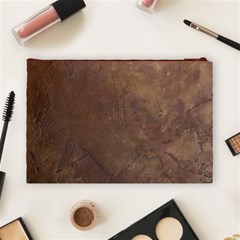 Gritty Brownstone Cosmetic Bag (Large) from ArtsNow.com Back