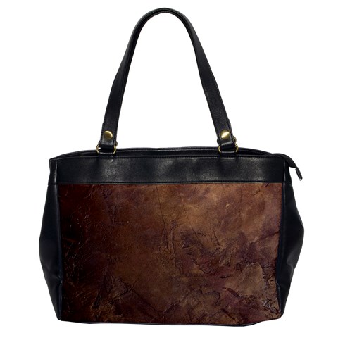 Gritty Brownstone Oversize Office Handbag (One Side) from ArtsNow.com Front