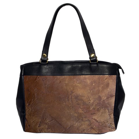 Gritty Brownstone Oversize Office Handbag (Two Sides) from ArtsNow.com Front