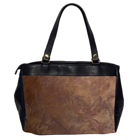 Gritty Brownstone Oversize Office Handbag (Two Sides) from ArtsNow.com Back