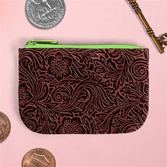 Flowers And Swirls Mini Coin Purse from ArtsNow.com Front