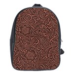 Flowers And Swirls School Bag (Large)